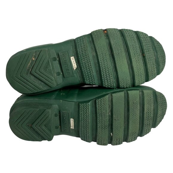HUNTER Original Tall Womens Size 6 Green Outdoor Waterproof Knee High Rain Boots - Picture 12 of 14